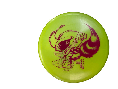 Vist Large View of Product Image Which is Used Discraft BIG Z BUZZZ Disc Golf Mid Range Yellow 178g