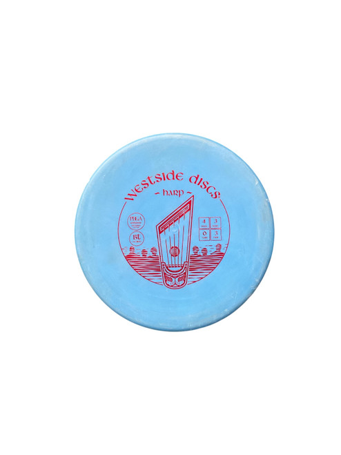 Vist Large View of Product Image Which is Used Westside WESTSIDE DISCS HARP PUTTER DISC Disc Golf Putter Carolina Blue
