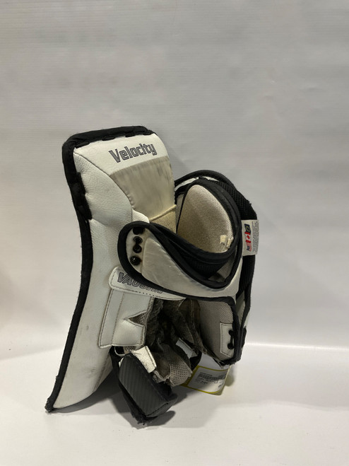 Vist Large View of Product Image Which is Used Vaughn VELOCITY 3 Senior Goalie Blocker White
