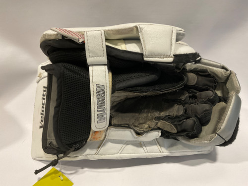Vist Large View of Product Image Which is Used Vaughn V6 PRO Senior Goalie Blocker White