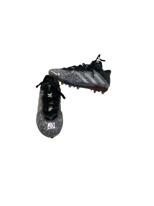 Vist Large View of Product Image Which is Used Adidas Jr FB Cleats Grey Junior 06