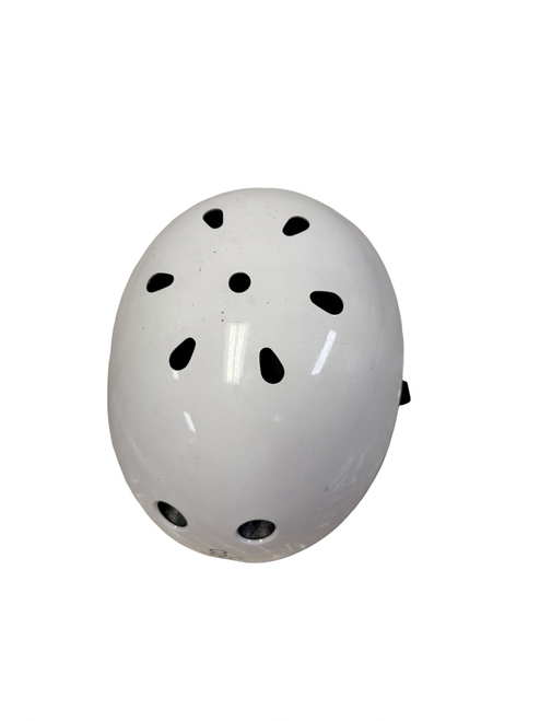 Vist Large View of Product Image Which is Used Triple Eight Skateboard Helmet White Youth 46-52cm mfg 06/2020