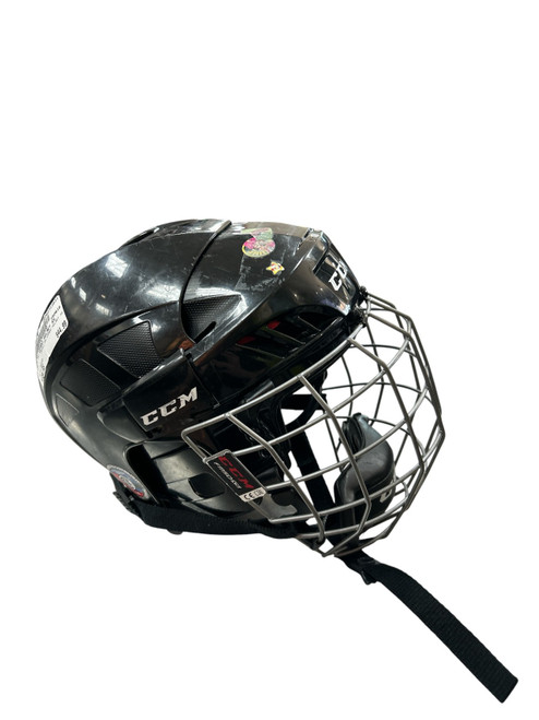 Vist Large View of Product Image Which is Used CCM 50 COMBO HELMET XS Helmet Cage Combo Black XS