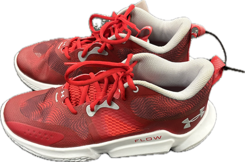 Vist Large View of Product Image Which is Used Under Armour Basketball Shoes M Red Youth 11.0