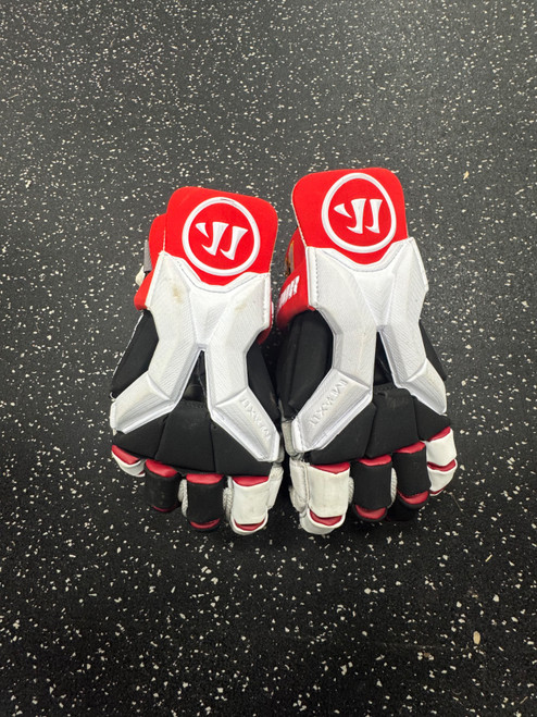 Vist Large View of Product Image Which is Used Warrior BURN PRO Lacrosse Gloves Mens Black MD