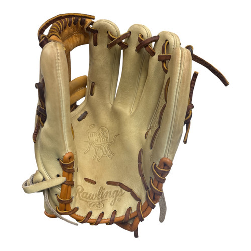 Vist Large View of Product Image Which is Used Rawlings HEART OF THE HIDE BB/SB Glove RH Throw Tan 11 1/2"