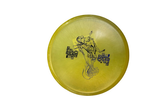 Vist Large View of Product Image Which is Used Innova CHAMP INVADER JAPAN OPEN Disc Golf Putter Gold 171g