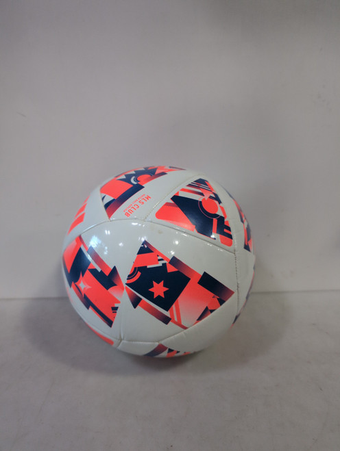 Vist Large View of Product Image Which is Used Adidas MLS All Size Soccer Ball White And Pink 5