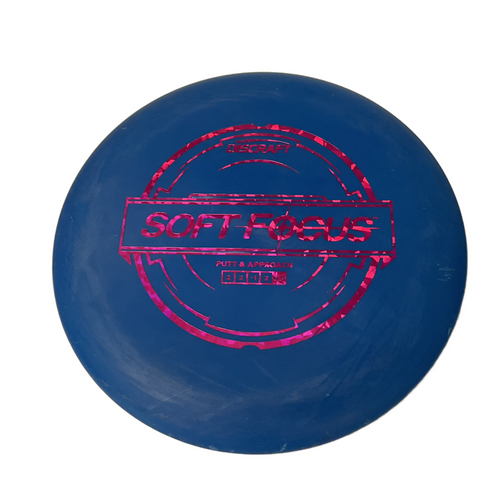 Vist Large View of Product Image Which is Used Discraft SOFT FOCUS PUTTER Disc Golf Putter Royal Blue