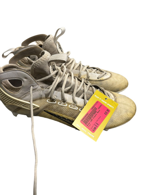 Vist Large View of Product Image Which is Used Nike LAX Cleats Mens White And Black Senior 9