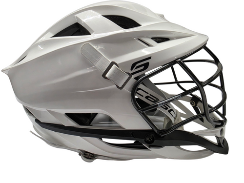 Vist Large View of Product Image Which is Used Cascade S Youth Lacrosse Helmet White
