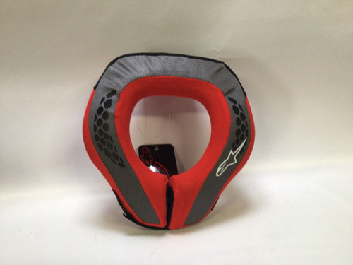 Vist Large View of Product Image Which is Used Alpine Stars SEQUENCE YOUTH NECK ROLL Junior Neck Brace Red