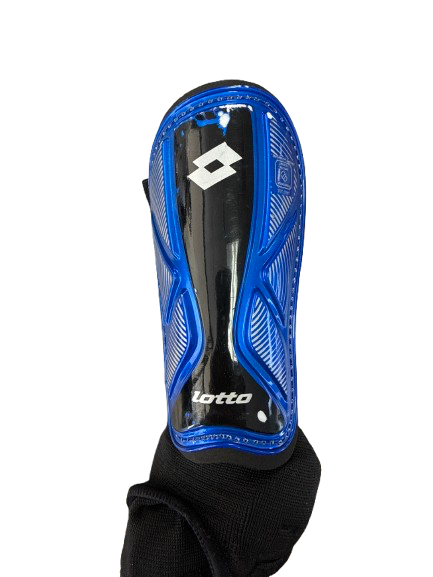 Vist Large View of Product Image Which is Used Lotto Soccer Shin Guards Youth Royal Blue SM