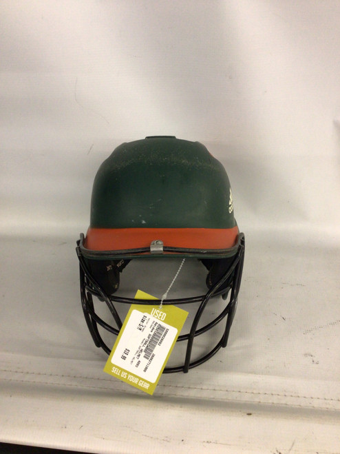 Vist Large View of Product Image Which is Used Adidas SOFTBALL HELMET Batting Helmet w/Mask Green S/M