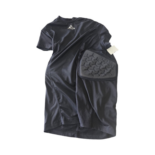 Vist Large View of Product Image Which is Used Adidas ADULT MD PADDED SHIRT FB Top Adult Black MD