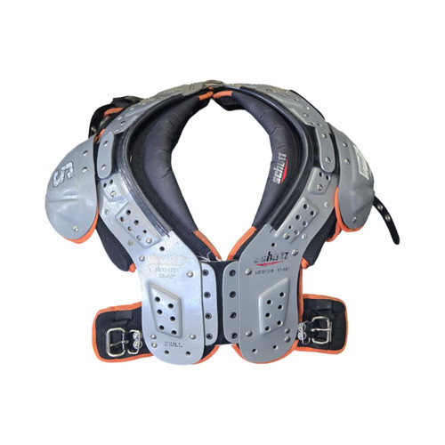 Vist Large View of Product Image Which is Used Schutt XV HD VARSITY SKILL MD SP FB Shoulder Pads Grey MD