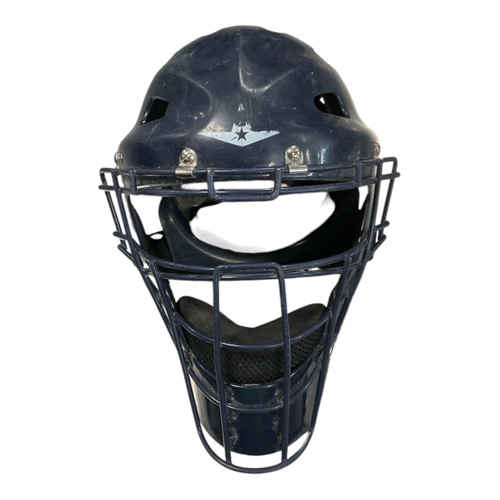 Vist Large View of Product Image Which is Used All-Star NAVY HELMET Catchers Helmet w/Mask Navy Blue One Size
