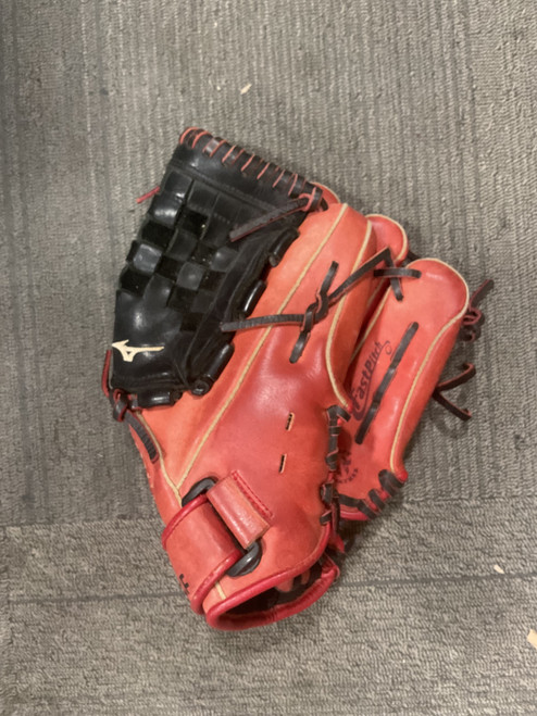 Vist Large View of Product Image Which is Used Mizuno MVP PRIME BB/SB Glove RH Throw Red 12"