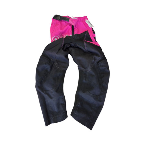 Vist Large View of Product Image Which is Used ANSR SYNCRON YTH MOTO PANTS SZ Y24 Youth Bottom Black And Pink MD