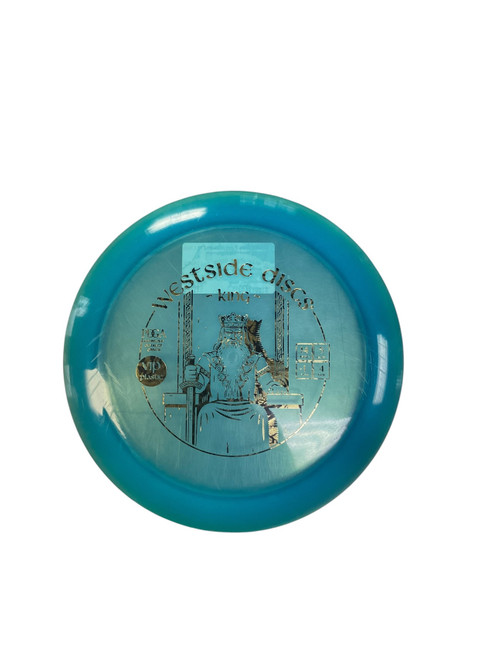 Vist Large View of Product Image Which is Used Westside VIP KING Disc Golf Driver Royal Blue 173g