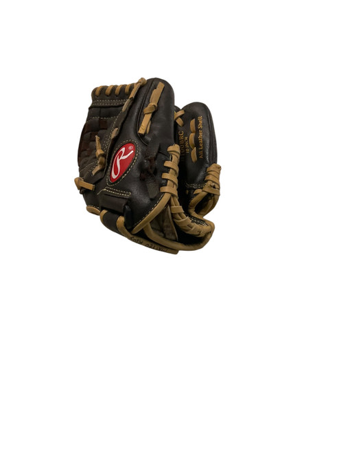 Vist Large View of Product Image Which is Used Rawlings HIGHLIGHT BB/SB Glove RH Throw Brown 10"