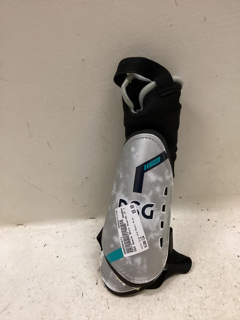 Vist Large View of Product Image Which is Used Soccer Shin Guards Junior Grey And Royal Blue LG