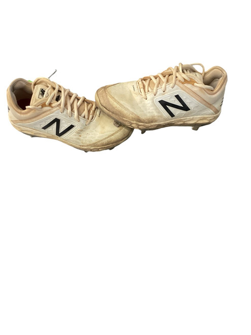 Vist Large View of Product Image Which is Used New Balance CLEATS BB/SB Cleats White Senior 8