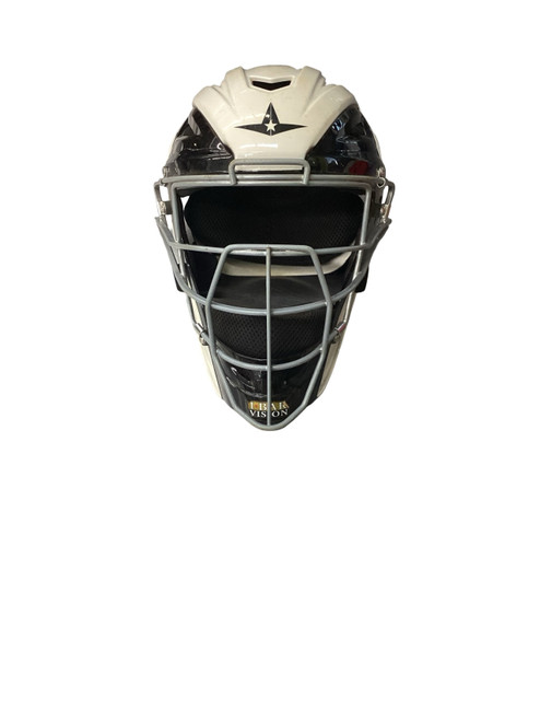 Vist Large View of Product Image Which is Used All-Star CATCHERS HELMET Catchers Helmet w/Mask Black LG