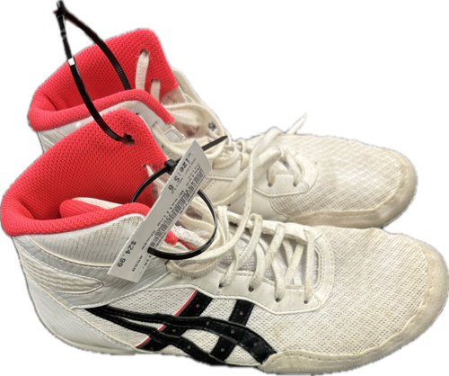 Vist Large View of Product Image Which is Used Asics Wrestling Shoes White Senior 6