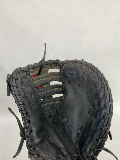 Vist Large View of Product Image Which is Used Rawlings RENEGADE BB/SB First Base RH Throw Black 11 1/2"