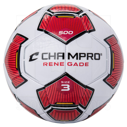 Vist Large View of Product Image Which is New Champro Renegade Soccer Ball Red- Size 3