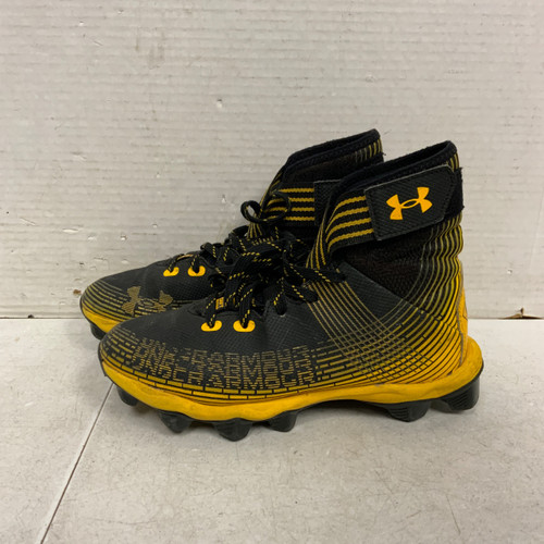 Vist Large View of Product Image Which is Used Under Armour BB/SB Cleats Yellow Junior 03.5