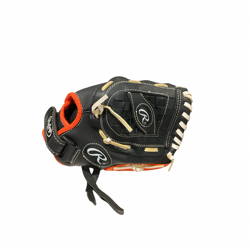 Vist Large View of Product Image Which is Used Rawlings PLAYER SERIES BB/SB Glove RH Throw Black 10 1/2"