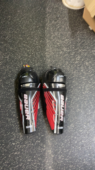 Vist Large View of Product Image Which is Used Bauer SHIN GUARDS Senior Shin Guards Black 15 1/2"