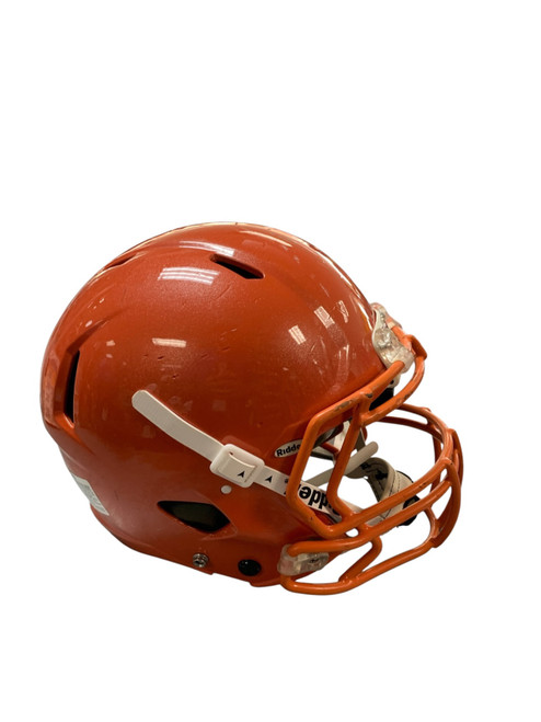 Vist Large View of Product Image Which is Used Riddell VICTOR L/XL FB Helmet Orange L/XL