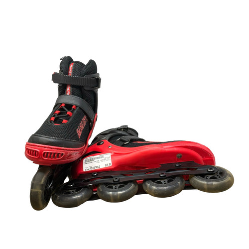 Vist Large View of Product Image Which is Used INLINE SKATES Senior Rec Fitness Skates Red Adjustable 5-7 1/2