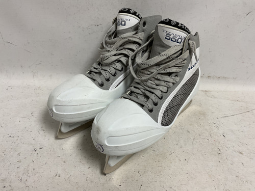 Vist Large View of Product Image Which is Used Koho TITANIUM 560 Senior Goalie Skate White Senior 11