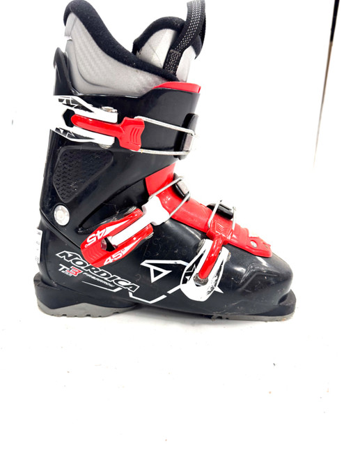 Vist Large View of Product Image Which is Used Nordica TEAM 3 Boys DH Ski Boot Red 235 MP - J05.5 - W06.5