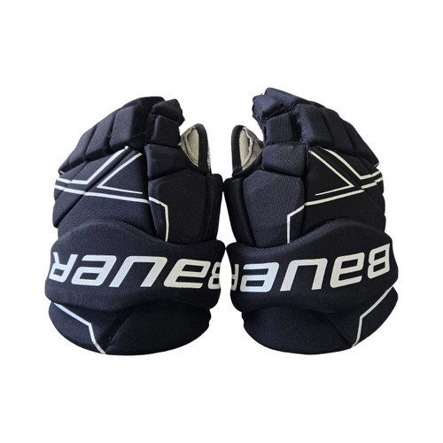 Vist Large View of Product Image Which is Used Bauer NSX GLOVES 13 -HOLE- Senior Gloves Black 13"