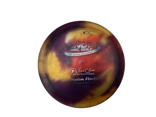 Vist Large View of Product Image Which is Used INNOVA CHAMP FIREBIRD TIE-DYE Disc Golf Driver Orange