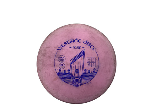 Vist Large View of Product Image Which is Used Westside HARP BT HARD Disc Golf Mid Range Pink