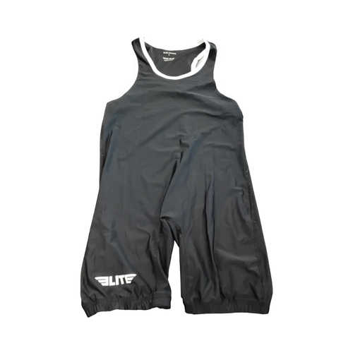 Vist Large View of Product Image Which is Used Wrestling Singlet Black LG