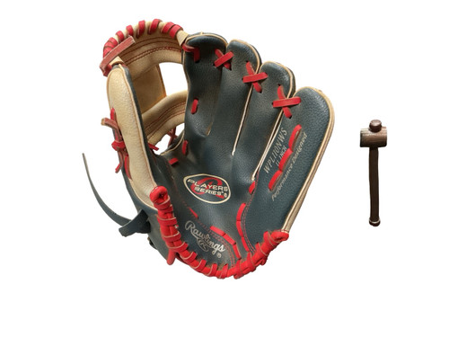 Vist Large View of Product Image Which is Used Rawlings WPL110NWS BB/SB Glove RH Throw Grey 11"
