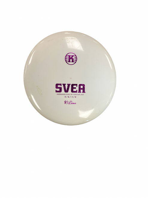 Vist Large View of Product Image Which is  Kastaplast SVEA MIDRANGE Disc Golf Mid Range White