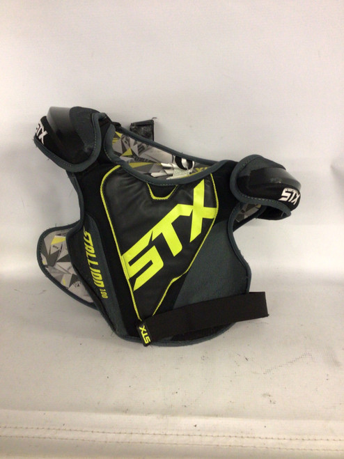 Vist Large View of Product Image Which is Used STX STALLION 100 Lacrosse Shoulder Pads Black MD
