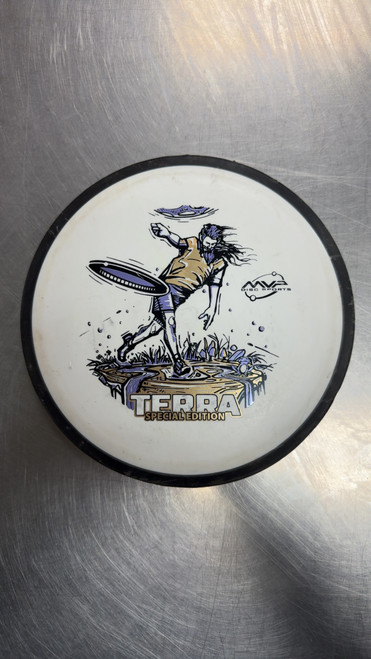 Vist Large View of Product Image Which is Used MVP TERRA Disc Golf Driver White