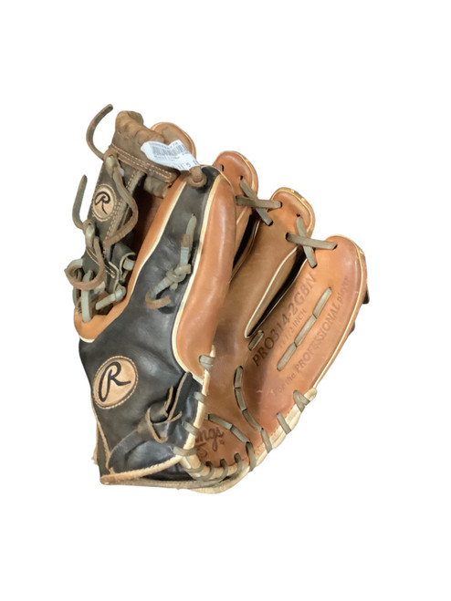 Vist Large View of Product Image Which is Used Rawlings PRO314-2GBN BB/SB Glove RH Throw Brown 11 1/2"