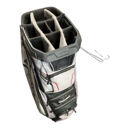 Vist Large View of Product Image Which is Used Taylormade 14 WAY CART BAG Mens Cart Bag Grey