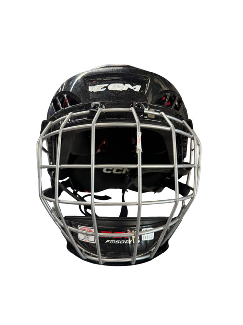 Vist Large View of Product Image Which is Used CCM XT20 Helmet Cage Combo Black SM