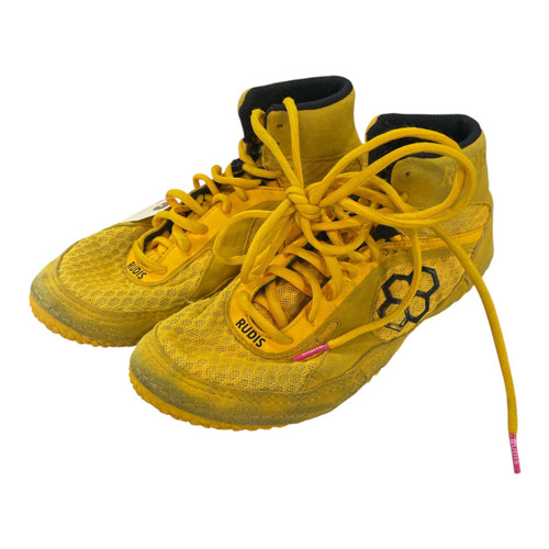 Vist Large View of Product Image Which is Used Rudis Wrestling Shoes Yellow Senior 6